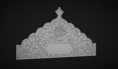 Mez88-A - Aile Mezar Baş Taşı 3D Modeli | Cnc Mezar Modelleri