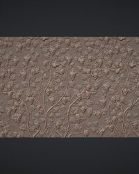 Pan82 - Üzüm Salkımları Duvar Paneli 3d Model Çizimi