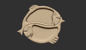 Fr10 - Balık Temalı Çerezlik 3D Model - Ücretsiz 3D Yazıcı Modelleri İndir - 3Drolyef.com