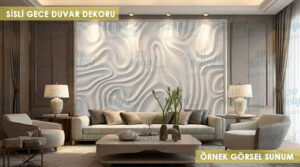 Panel152 - Sisli Gece 3D Duvar Dekoru | CNC & 3D Yazıcı İçin 3D Model