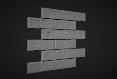 Duv59 - Tuğla Duvar Deseni 3D Model - Görsel 2