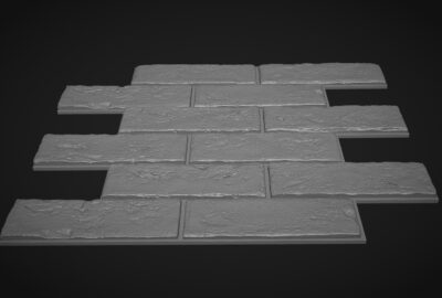 Duv59 - Tuğla Duvar Deseni 3D Model - Görsel 3
