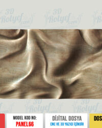 Pan66 - Kumaş Görünümlü Duvar Dekoru Cnc İşleme 3D Modeli