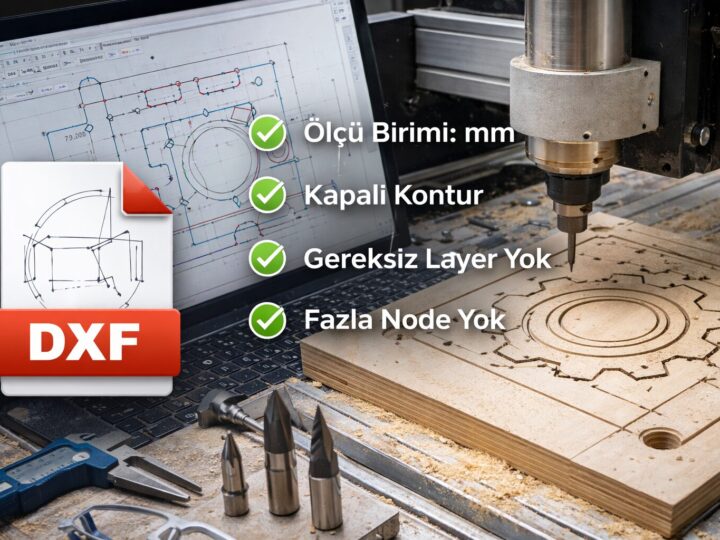 DXF Dosyası Çizim Kuralları (CNC Uyumlu)