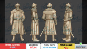 HEY264 | Ertuğrul Gazi Heykeli 3D Model – 3D Yazıcı için Hazır Model Dijital Dosya