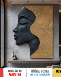 Panel146 - Sessiz Yankı Duvar Dekoru 3D Model | CNC & 3D Yazıcı İçin 3D Model