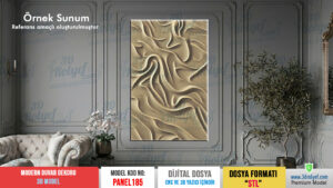 Panel185 - Modern 3D Duvar Dekoru | CNC & 3D Yazıcı İçin 3D Model