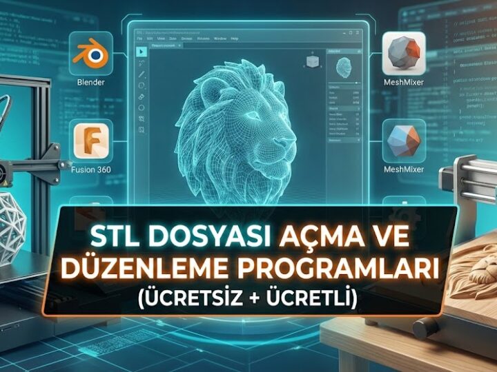 STL Dosyası Açma ve Düzenleme Programları (Ücretsiz + Ücretli)