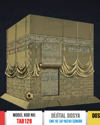 Tab130-Kabe Rölyefi 3D Model – Cnc ve 3D Yazıcı için Hazır Model
