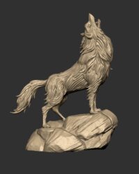 Fr11 - Uluyan Kurt Heykeli 3D Model - Ücretsiz 3D Yazıcı Modelleri İndir - 3Drolyef.com